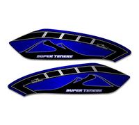 Resin Bike Adhesivos de Moto Compatibles con Yamaha Super Tenere Azul Race. Protecciones Paramanos de Choques y Arañazos de Moto. Adhesivo 3D Resinado - Made in Italy