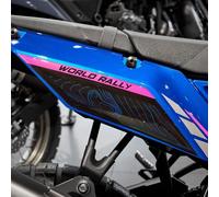 Resin Bike Adhesivos de Moto Compatibles con Yamaha Tenere 700 World Rally 2024-2025. Paneles Laterales de Carenado y Arañazos de Moto. Pegatinas 3D Resinadas Made in Italy