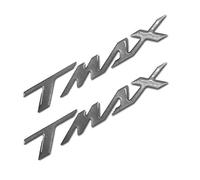 Resin Bike Adhesivos de Moto Compatibles con Yamaha Tmax 2001-2019. Protecciones de Choques y Arañazos de Moto. Adhesivo Scooter 3D Resinado 16x2.6 cm Plata - Made in Italy