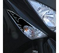 Resin Bike Adhesivos de Moto Compatibles con Yamaha Tmax 500 2008-2011. Protección Párpados de Intermitentes de Choques y Arañazos de Moto. Adhesivo Scooter 3D Resinado - Made in Italy