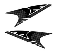 Resin Bike Adhesivos de Moto Compatibles con Yamaha Tmax 500 2008 2011. Protección Párpados de Intermitentes de Choques y Arañazos de Moto. Adhesivo 3D Resinado - Made in Italy