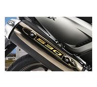 Resin Bike Adhesivos de Moto Compatibles con Yamaha Tmax 530 2008-2016. Protección Zona Escape de Choques y Arañazos de Moto. Adhesivo 3D Resinado Efecto Carbono - Made in Italy