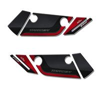 Resin Bike Adhesivos de Moto Compatibles con Yamaha Tracer 700 2016 2020. Protecciones Paramanos de Choques y Arañazos de Moto. Adhesivo 3D Resinado Rojo Metálico - Made in Italy