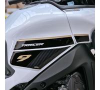 Resin Bike Adhesivos de Moto Compatibles con Yamaha Tracer 9 2023. Protecciones Laterales de Tanque de Choques y Arañazos de Moto. Adhesivo 3D Resinado Midnight Black - Made in Italy