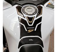 Resin Bike Adhesivos de Moto Compatibles con Yamaha Tracer 9-9 GT 2021-2026 Dorado. Protección del Tanque de Choques y Arañazos de Moto. Adhesivo 3D Resinado - Made in Italy