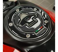 Resin Bike Adhesivos Moto Compatibles con Ducati Monster 937 2021-2026. Protección del Tapa del Tanque de Choques y Arañazos Moto. Pegatinas 3D Resinadas Made in Italy