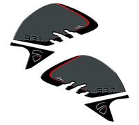 Resin Bike Adhesivos Moto Compatibles con Ducati Monster 937 2021-2026. Protección Latérales del Tanque de Choques y Arañazos Moto. Par de Pegatinas 3D Resinadas Made in Italy