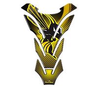 Resin Bike Adhesivos Moto Compatibles con Honda CB 250F-600F-500 Hornet CB 750-1000. Protection de Tanque de Choques y Arañazos Moto. Pegatinas 3D Resinadas - - Yellow Effect