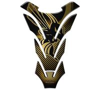 Resin Bike Adhesivos Moto Compatibles con Honda CB 250F-600F-500 Hornet CB 750-1000. Protection de Tanque de Choques y Arañazos Moto. Pegatinas 3D Resinadas - Gold Effect