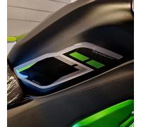 Resin Bike Adhesivos Moto Compatibles con Kawasaki Z900 - Z900 SE 2025-2026. Protección Latérales del Tanque de Choques y Arañazos Moto. Par de Pegatinas 3D Resinadas Made in Italy