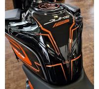 Resin Bike Adhesivos Moto Compatibles con KTM Duke 125 200/250/390 2021-2023. Protection de Tanque de Choques y Arañazos Moto. Pegatinas 3D Resinadas Made in Italy