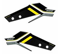 Resin Bike Adhesivos Moto Compatibles con Suzuki V-Strom 800 DE 2023-2024 Green. Protección Paramanos de Choques y Arañazos Moto. Pegatinas 3D Resinadas Made in Italy