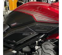 Resin Bike Adhesivos Moto Compatibles con Tiger Sport 660 2022-2026. Protección Latérales del Tanque de Choques y Arañazos Moto. Par de Pegatinas 3D Resinadas Made in Italy
