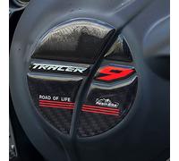 Resin Bike Adhesivos Moto Compatibles con Yamaha Tracer 9-9 GT - 9 GT+ 2021-2026 Redline. Protección Carter de Variador Contre Choques y Arañazos de Scooter. Pegatinas 3D Resinadas Made in Italy