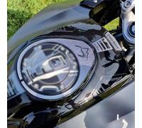 Resin Bike Adhesivos para Moto Compatibles con BMW R 1250 GS Triple Black 2021-2024. Protección Superior del Depósito Corona del Tapón contra Golpes y Arañazos. Adhesivos Efecto 3D Made in Italy
