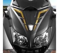 Resin Bike Adhesivos Scooter Compatibles con Yamaha Tmax 530 2012-2016 Oro y Carbono. Protección Laterales Máscara Zona Faros Antirrayas y Antigolpes. Adhesivos Resinados 3D Made in Italy