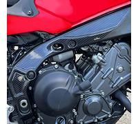 Resin Bike Adhesivos Scooter Compatibles con Yamaha Tracer 9-9 GT/MT-09 2021-2026. Protección del Cárter/Lateral del Motor Antirrayas y Antigolpes. Adhesivos Resinados Efecto 3D Made in Italy