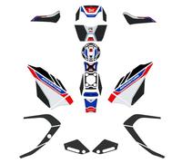 Resin Bike Kit Adhesivos Compatibles con BMW R 1300 GS Adventure Trophy 2025. Protection de Réservoir, Guardabarros, Paramanos de Choques y Arañazos de Moto. Kit Pegatinas 3D Resinadas Made in Italy
