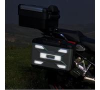 Resin Bike Pegatinas Moto Compatible con BMW R 1250 GS y GS Adventure 2021-2024. Adhesivo reflectante de alta visibilidad para maletas - Reflectantes