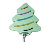 Resin Bird Perch - Paw Grinding Roosting Toy Flat Cage Perch for Budgies Parakeets Cockatiels Conures Lovebirds Training Home Cage Stand Resting Enrichment Use, 5.12x3.54x0.39 inches