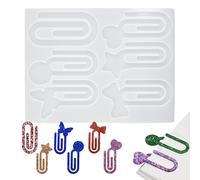 Resin Bookmark Mold, Handmade Silicone Molds, 7.87x5.31in Paper Clip Bookmark, Easy Release, Reusable Crafting Tool for School Projects, Teacher, Student Activities, Events