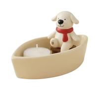 Resin Candle Holder - Cute Candle Sticks 14cm, Non-Slip Decorative Stand | Tabletop Holder For Living Room Bedroom Kitchen Farmhouse Office Desk Shelf Counter Present Stylish Home Decor