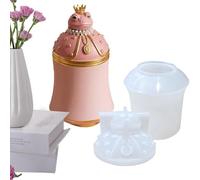 Resin Candle Molder - Frog Silicone Molder, DIY Flower Pot Mold with Detailed Texture, Storage Jar Casting Tool with Smooth Interior, Multi-Use Mold, Crafting Accessory for Jewelry Boxes Pen Holders