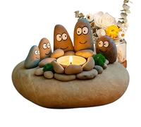 Resin Candlestick Holder, Anti-Tip Table Decor, 5.5 Inches Funny Candle Stand with Sturdy Build, Cute Candle Holder, Table Centerpiece with Sturdy Design, Candles Holders for Living Room and Bedroom