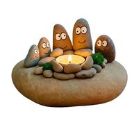 Resin Candlestick Holders, Funny Anti-Tip Table, Centerpieces with Cute Candle Stick Holder Design, Decorative and Stable Candle Stands for Home Living Room Bedroom Kitchen Farmhouse Office Desk