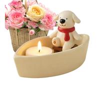 Resin Candlestick Holders, Funny Anti-Tip Table, Centerpieces with Cute Candle Stick Holder Design, Decorative and Stable Candle Stands for Home Living Room Bedroom Kitchen Farmhouse Office Desk