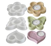 Resin Casting Molds - Flexible Silicone Candle Holder, Geometric Epoxy Crafting Vessel with Smooth Interior, Reusable Art Sculpture Supply Kit, Ideal for DIY Home Decor Wedding Centerpieces