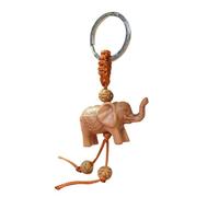 Resin Elephant Key Chain Three-Dimensional Carved Pendant Key Chain