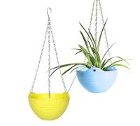 Resin Flower Pot, Integrated Water Tray, 9.84 Inch Decorative Indoor Outdoor Vase, Weather Resistant Plant Container, Stylish Garden Display for Monstera Orchids Bonsais Aloes Patio Porch