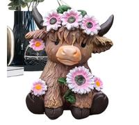 Resin Flower Pot - Small Container with Draining Holes - Indoor Outdoor Plants Resin Pot - for Bonsai Cactus Monstera Aloe Garden Patio Porch Windowsill Tabletop Floor Dining Room