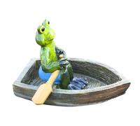 Resin Frog Turtle Statues - Pool Pond Floating Decor | Outdoor Figurines for Garden, Yard, Patio, Fence, Balcony, Summer Water Decor for Swimming Poolside, Backyard Landscaping Sculpture