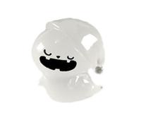 Resin Ghost Pumpkin, Lighted Halloween Ornament, Cute Desktop Figure