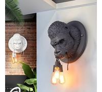 Resin Gorilla Wall Sconce V-intage LED Wall Light Fixture,Pendant Ceiling Light
