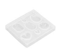 Resin Jewelry Mold Clear Casting Resin Jewelry Mold Faceted Gemstone Silicone Tools for Making Crafting Projects Necklace Earring Pendant Studs
