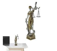 Resin Lady Justice Statue, Resina Law Blind Lady Sculpture - Greek Roman Angel Justice Blind Statues para sala de estar, dormitorio, casa, vestíbulo, café