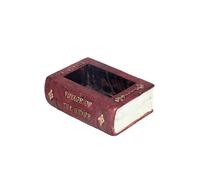 Resin Literary Book Floral Vase Simulation Succulent Flower Pot for Garden Landscape Living Room Dec