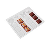 Resin Molds, 3 Cavities Clay Mould, Epoxy Craft Supplies, Chocolate Box Tool, Versatile Making Kit for Soy Wax Soap Plaster Home Studio Creative Projects, 7,17 x 5,98 x 0,35 pulgadas