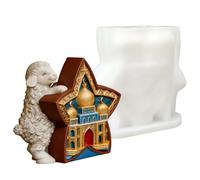 Resin Molds, Cute Reusable Easy Release Making, 2.09x3.15x3.46 Inch Silicone Soap, Tools with Flexible Shape, Craft Supply with, Accessories Kit for Home Decor Wax Crafts Party Birthday