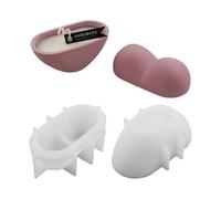 Resin Molds Silicone, Heart-Shaped Storage Box Silicone Molds, Easy Release Reusable For Wax Epoxy Jars Candle Cups Home Decor Party Favors Holiday Christmas Birthday Beginners