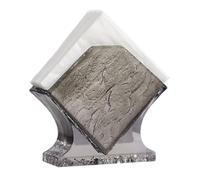 Resin Napkin Holder - Square Commercial Paper Towel Stand (570g) - Tabletop Vertical Storage in 4 Colors Servilleteros(Gray 2)