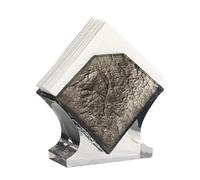 Resin Napkin Holder - Square Commercial Paper Towel Stand (570g) - Tabletop Vertical Storage in 4 Colors Servilleteros(Gray 1)