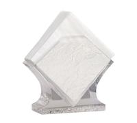 Resin Napkin Holder - Square Commercial Paper Towel Stand (570g) - Tabletop Vertical Storage in 4 Colors Servilleteros(Transparent 1)
