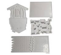 Resin Nativity Molds - Silicone Epoxy Casting Moulds For Holy Night Figurines | Plaster Nativity House Mold For Christmas Decor, polimer clay, Candle, Soap dey Projects | Handmade Ornament Craft