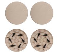 Resin Pathway Stepping Stones 4 | Resin Walkway Stepping Stones Set | 4 Resin Garden Pathway Stones | Outdoor Garden Stepping Stones With Ground Stakes Resin Stepping for Outdoor Pathways