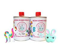 Resin Pro Iwhite Resina Blanca Poliuretanica Para Colada, Bicomponente A + B, Altamente Fluida y De Gran Dureza, Para Las Creaciones de Aficionados y el Prototipado Rápido, Gr 500