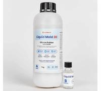 Resin Pro Liquid Mold: Silicona líquida para moldes (1,05 kg) creación de moldes para epoxi, poliuretano, cera, jabón, yeso, cemento - dureza 20 Shores - 100% Made in Italy